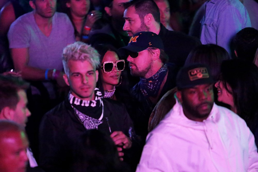 THERMAL, CA - APRIL 16: Singer Rihanna and actor Leonardo DiCaprio attend the Levi's Brand And RE/DONE Levi's Present NEON CARNIVAL With Tequila Don Julio on April 16, 2016 in Thermal, California. (Photo by Jesse Grant/Getty Images for Best Events)